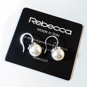 Italian Designer Brand- Rebecca. Pearl Earrings